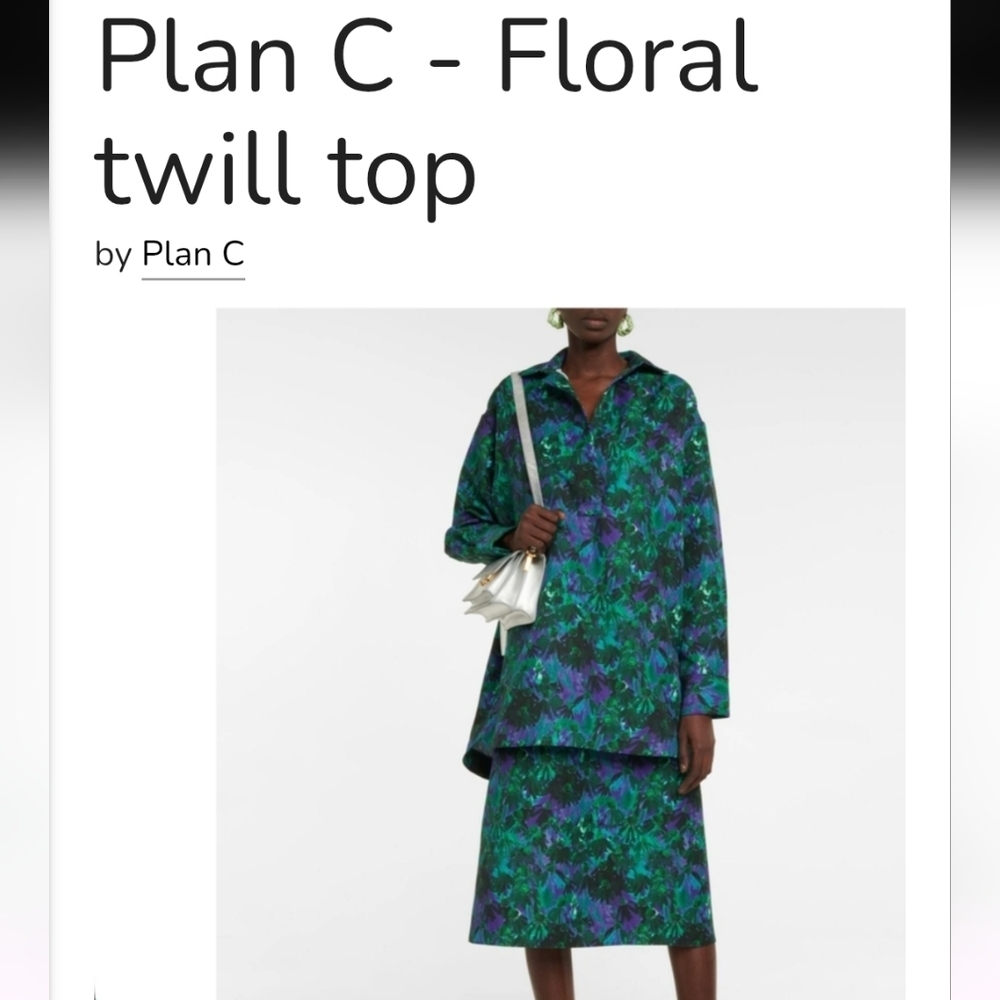 PLAN C FLORAL NWOT SIZE 46